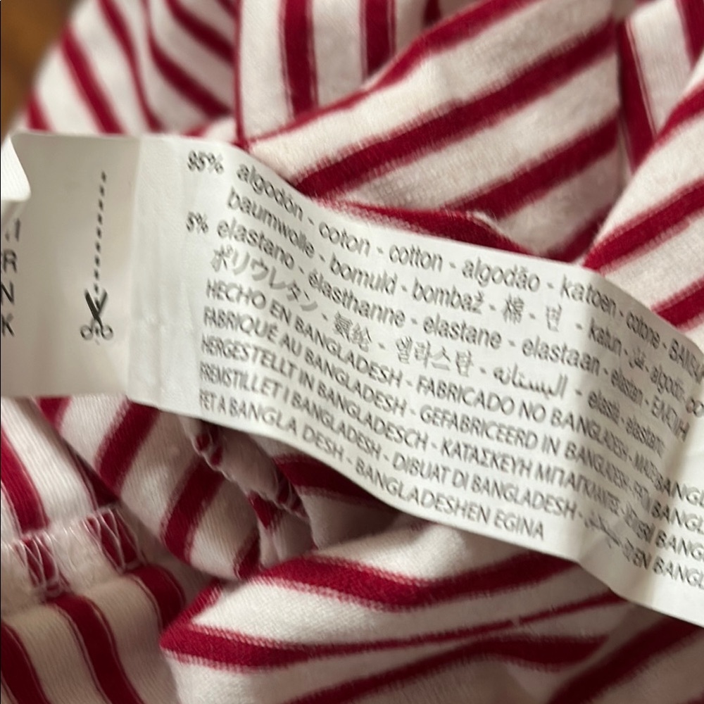 Zara girls Striped Red and White long sleeve size 2-3 - Picture 6 of 6